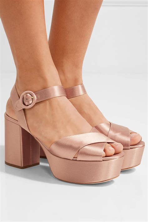 prada sandale pink fell|Prada sandals for sale.